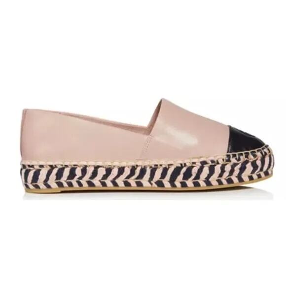 Tory Burch Pink Cap-Toe Espadrilles Sz 6 NWOB Preppy Cottagecore Normcore Luxury - Picture 2 of 12